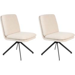 Zuiver Tyler eetkamerstoel bouclé White