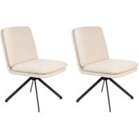 Zuiver Tyler eetkamerstoel bouclé White - thumbnail