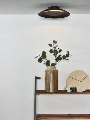Lucide FOSKAL - Plafonnière - Ø 34,5 cm - LED - 1x12W 2700K - Zwart Lucide FOSKAL - Plafonnière - Ø 34,5 cm - LED - 1x12W 2700K - Zwart