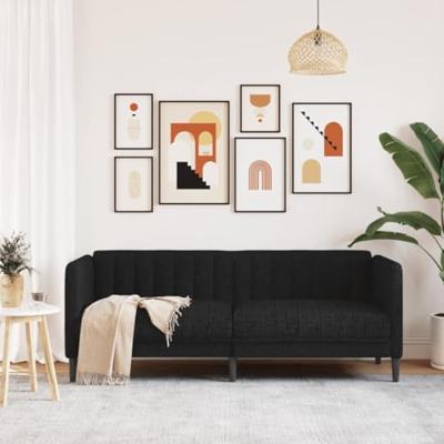 Tweezitsbank stof zwart