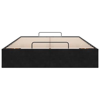 Bedframe zonder matras 120x200 cm fluweel zwart