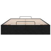 Bedframe zonder matras 120x200 cm fluweel zwart - thumbnail