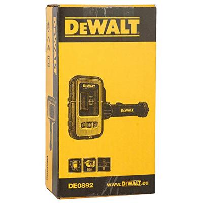 DeWALT DE0892 Waterbestendige digitale laserdetector met klem voor rode lasers - thumbnail