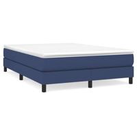 Bedframe zonder matras stof blauw 140x190 cm - thumbnail