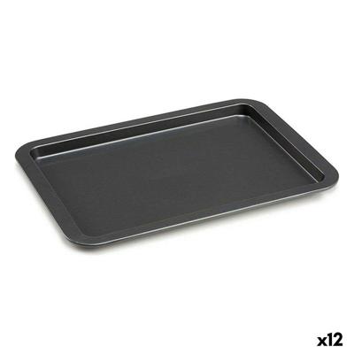 Ovenschaal Kinvara Grijs Metaal 25,3 x 2 x 37 cm (12 Stuks)