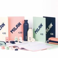 Schrift Milan 1918 Roze A4 Vierkant - thumbnail