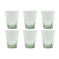 Glazenset Home ESPRIT Groen Kristal 280 ml (6 Stuks) - thumbnail