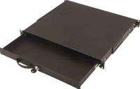 Digitus DN-19 KEY-1U-SW 19 inch Schuiflade voor patchkast 1 HE Zwart - thumbnail