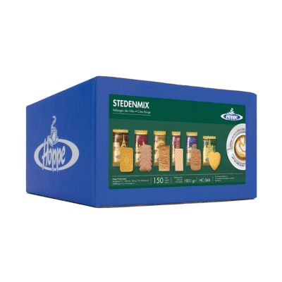 Hoppe koffiekoekjes stedenmix (150 stuks)