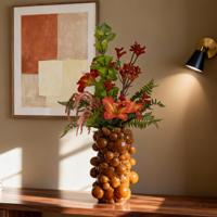 Kunst boeket Vivienne Madrid 55cm Oranje - thumbnail