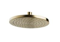 Wiesbaden Caral hoofddouche rond 20 x 1,2 cm geborsteld messing - thumbnail