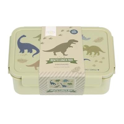 Lunchbox voor kinderen DINOS A Little Lovely Company kaki