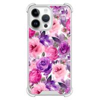 iPhone 14 Pro Max shockproof hoesje - Rosy blooms - thumbnail