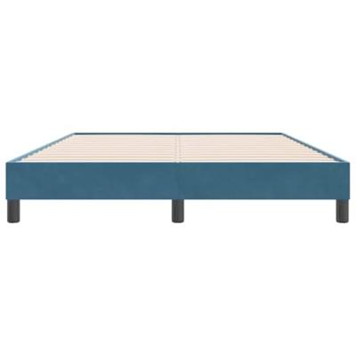 Boxspring zonder matras fluweel donkerblauw 140x220 cm