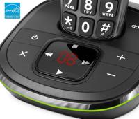 PhoneEasy 105wr - Single DECT Senioren telefoon - Antwoordapparaat - Zwart - thumbnail