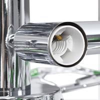 Plafondlamp met acryl kristallen bladarmen voor 5xE14 groen - thumbnail