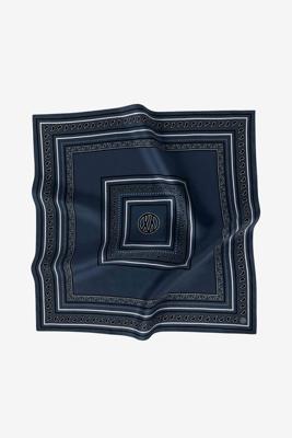 Lescarf shawl Paisley PN50 navy 50cm