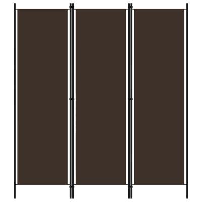 VidaXL Kamerscherm met 3 panelen 150x180 cm bruin