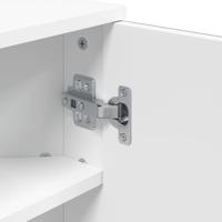 Badkamerkast met spiegel 30x24x60 cm wit - thumbnail