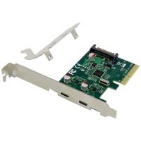 Conceptronic EMRICK07G 2 poorten USB-C 3.1 Gen2-interfacekaart PCI-Express, USB-C PCIe x4 - thumbnail