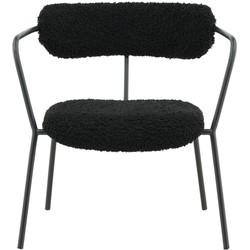 Nohr Fauteuil 'Traver' Teddy, kleur Zwart
