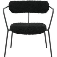 Nohr Fauteuil 'Traver' Teddy, kleur Zwart - thumbnail