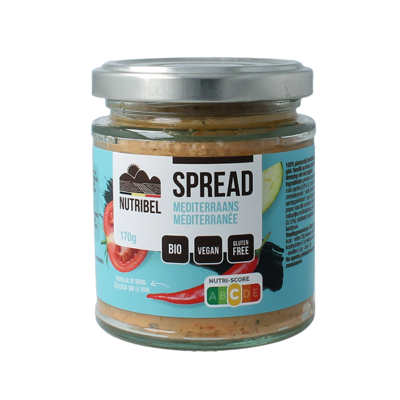 Nutribel Mediterraans spread glutenvrij bio 190 Milliliter