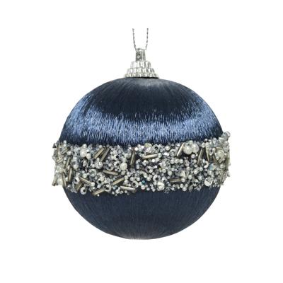 Kerstbal foam d8 cm nachtblauw II Decoris - Decoris