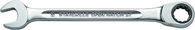 Stahlwille 40171010 17F 10 FLACH Steek-ringratelsleutel Sleutelbreedte (metrisch) 8 - 19 mm