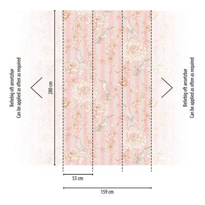 Livingwalls The Wall II - Rose - Strepen - 392021