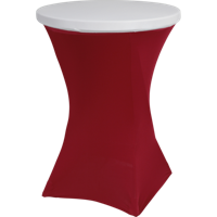 Elegance topcover statafel wit 80 cm | 12 stuks - thumbnail