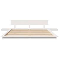 Bedframe Wit 160 x 200 cm Hout - thumbnail