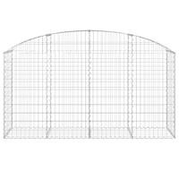 Schanskorf gewelfd 200x50x100/120 cm gegalvaniseerd ijzer - thumbnail