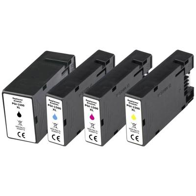 Renkforce Inktcartridge vervangt Canon PGI-1500BK XL, PGI-1500C XL, PGI-1500M XL, PGI-1500Y XL Compatibel Combipack Zwart, Cyaan, Magenta, Geel RF-5706078 Renkforce Inktcartridge vervangt Canon PGI-1500BK XL, PGI-1500C XL, PGI-1500M XL, PGI-1500Y XL Compatibel Combipack Zwart, Cyaan, Magenta, Geel RF-5706078