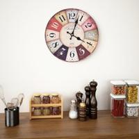 VidaXL Wandklok vintage stijl 30 cm meerkleurig - thumbnail