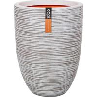 Capi Nature Rib NL vase laag 35x47cm bloempot ivoor - thumbnail