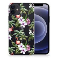 iPhone 12 | 12 Pro (6.1") | TPU Hoesje | Flamingo Palms - thumbnail