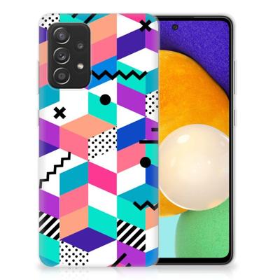 Samsung Galaxy A52 (5G/4G) | TPU Hoesje | Blokken Kleurrijk