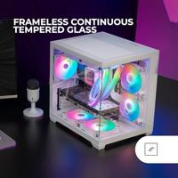 ATX Semi-toren BehuizingMars Gaming MCVIEW2W - thumbnail