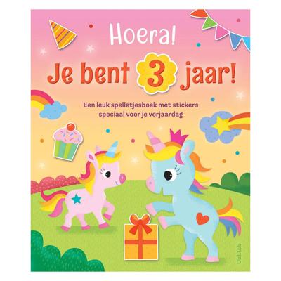 Deltas Hoera! je bent 3 jaar! eenhoorns Deltas Hoera! je bent 3 jaar! eenhoorns