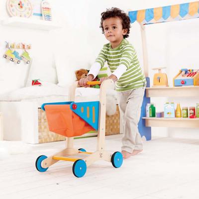 Hape houten winkelwagen - thumbnail