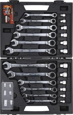 KS Tools 503.4960 Ring-steeksleutelset 30-delig Sleutelbreedte (metrisch) 19 mm