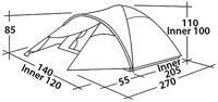 Easy Camp Quasar 200 Rustic Green tent - thumbnail