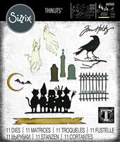 Sizzix • tim holtz thinlits die set feathered friends 6pcs - thumbnail