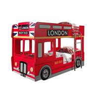 Vipack stapelbed London Bus - incl. LED - 132x99,6x215 cm - thumbnail