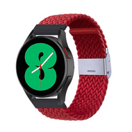 Braided nylon bandje - Rood - Samsung Galaxy Watch - 46mm / Samsung Gear S3 - thumbnail
