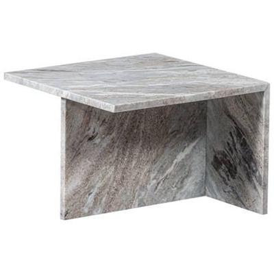 BePureHome Rechthoekige Bijzettafel Xhail Marmer, 50 x 50cm - Naturel - Vierkant