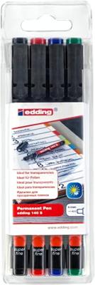 Edding 140 S 4-140-4 Foliestift Zwart, Rood, Blauw, Groen Watervast: Ja - thumbnail