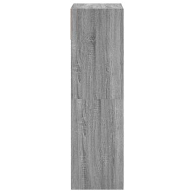 VidaXL Schoenenkast 60x34x116 cm bewerkt hout grijs sonoma eikenkleur VidaXL Schoenenkast 60x34x116 cm bewerkt hout grijs sonoma eikenkleur