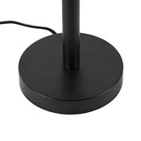 QAZQA Klassieke tafellamp zwart met zwarte kap 32 cm - Simplo - thumbnail